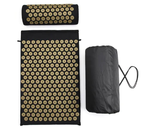 Ensemble tapis et oreiller de massage par acupression