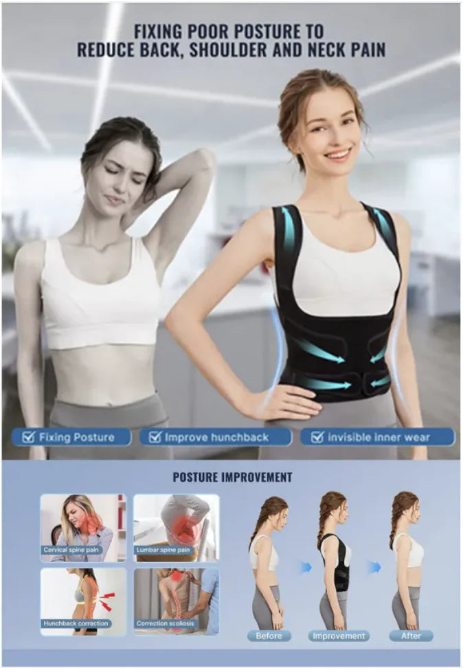 Correcteur de Posture Discret MonDosZen  - Alignement & Confort